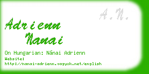 adrienn nanai business card